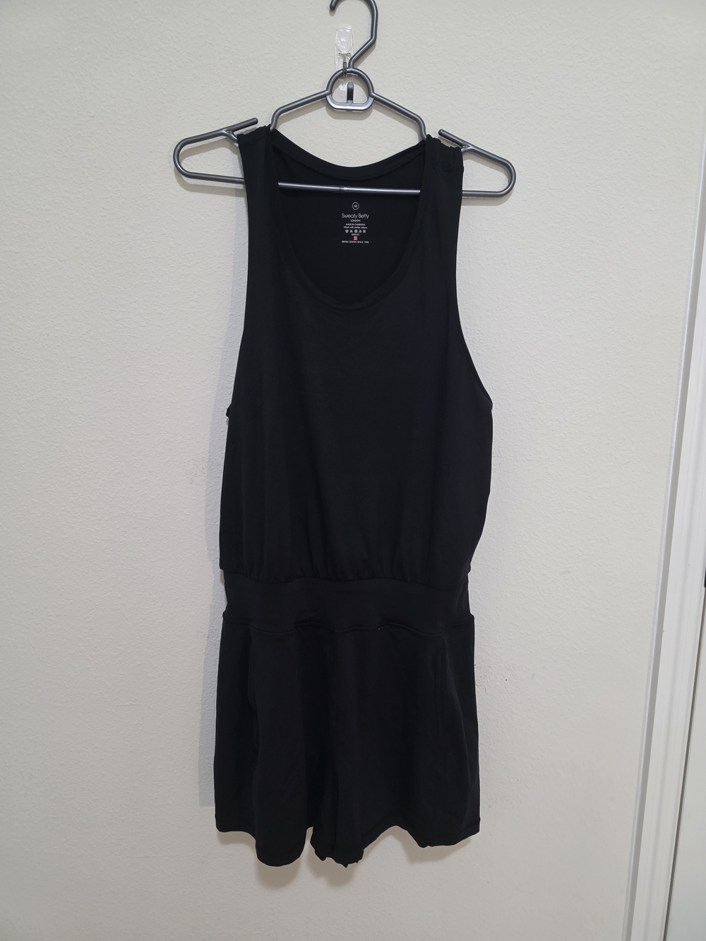 Sweaty Betty Black Sleeveless Romper